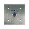 BOUTON POUSSOIR INOX LUMINEUX NO/NF FAÇADE 100X100MM BRAILLE
