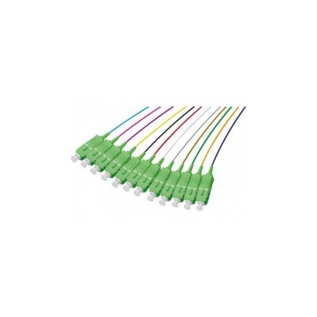 PACK DE 12 PIGTAILS SC/APC 2M EASY STRIP DE 12 COULEURS G657