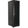 BAIE 19'' 42U 600X600 PORTE VITREE NOIRE LIVREE MONTEE + ACC