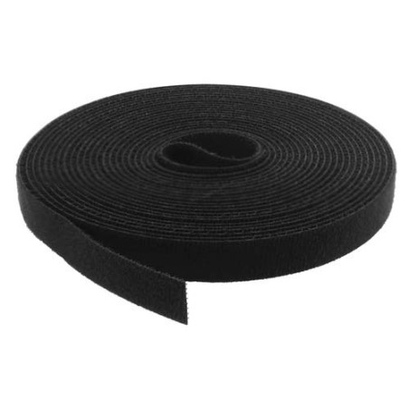 ROULEAU DE VELCRO 5M 13MM NOIR