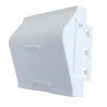 PLASTRON / FACE AVANT 45X45 INCLINE 45° 1 PORT KEYSTONE
