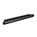 PANNEAU 19\'\' 1U NU 24P (SUPPORT DE CABLES +PORTE ETIQU.)