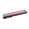 PANNEAU 19'' 0.5U EQUIPE 24P S/FTP CAT6A BLOC 110