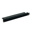 PANNEAU 19\'\' 1U 25P UTP CAT3 BLOC 110 CABLAGE 45/36