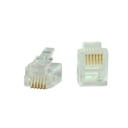 PLUG RJ12 CAT3 6P6C UTP...