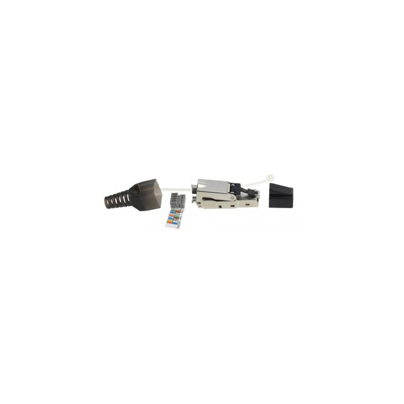 PLUG RJ45 SANS OUTIL CAT6 FTP AWG26/24 - MANCHON INTEGRE - FRANCOFA EURODIS