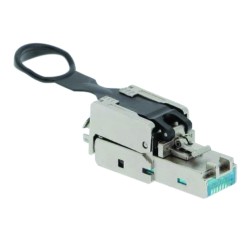 Connecteur RJ45 blindé Cat6A ISO Adv. sans outil