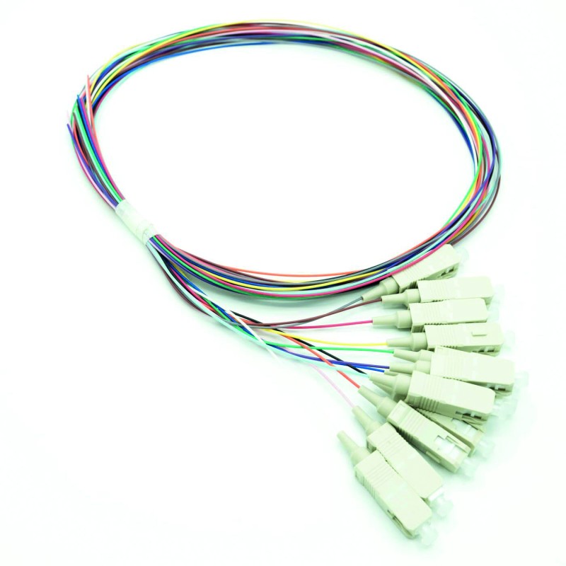 PIGTAIL OM4 50/125µ SC 1M RAIMBOW (LOT DE 12)