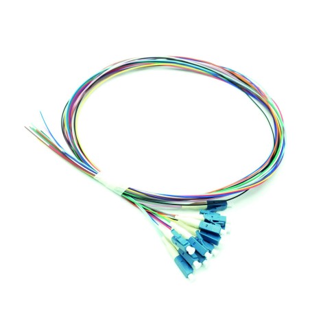 PIGTAIL OS2 G652D 9/125µ LC 1M RAIMBOW (LOT DE 12)