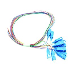 PIGTAIL OS2 G652D 9/125µ SC 1M RAIMBOW (LOT DE 12)