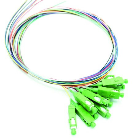 PIGTAIL OS2 G652D 9/125µ SCAPC 1M RAIMBOW (LOT DE 12)