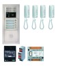 PACK AUDIO BUS 4 BP ENCASTRÉ AVEC MODULE POUR T25/VIGIK