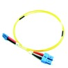 JO9LCSC-02 - JARRETIERE DUPLEX OS2 JAUNE LC/SC 2M