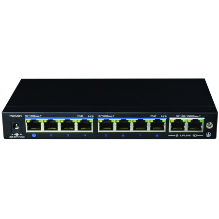 SWITCH 120W 8X100MB POE+ 250M ET 2X1000MB