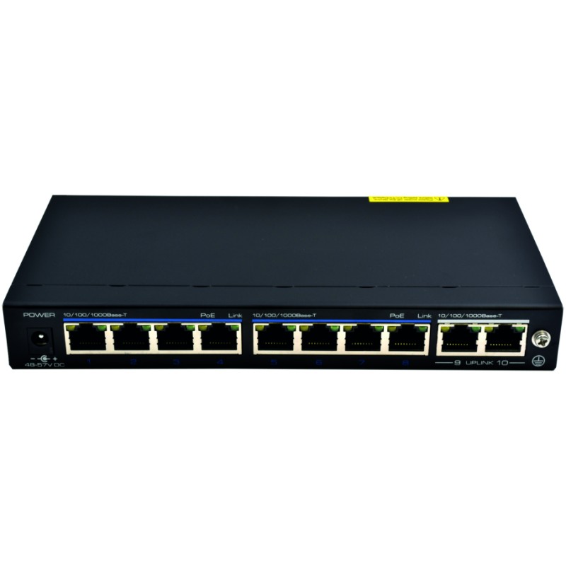 SWITCH 120W - 8×1GBPS/POE+ & 2×1GBPS