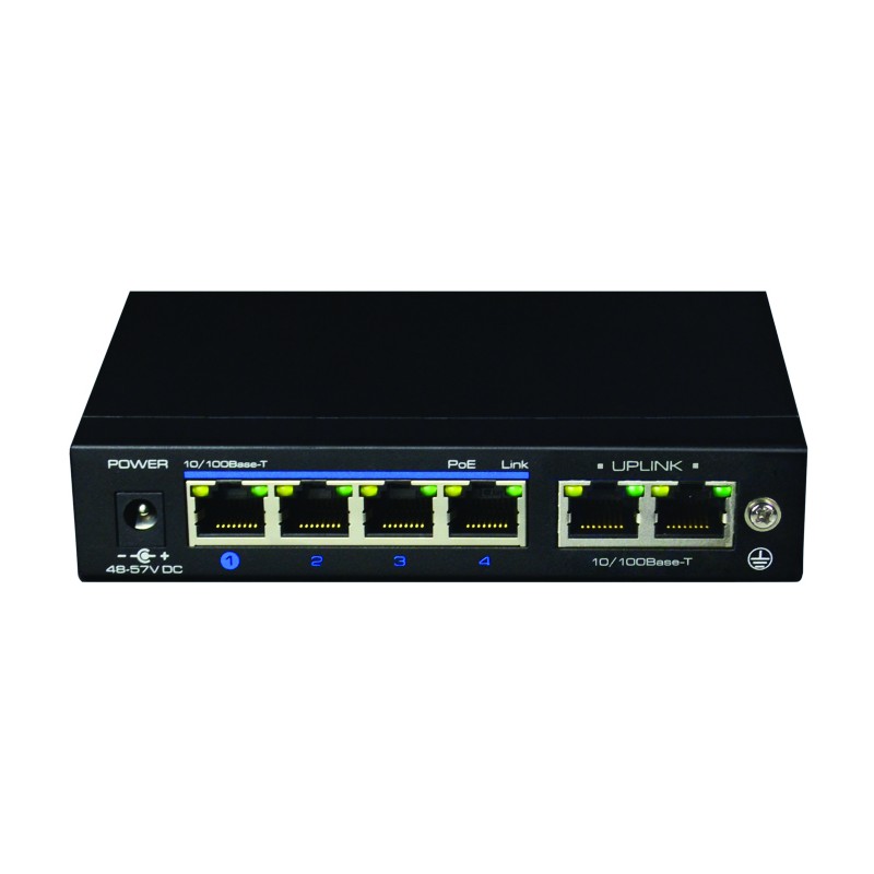 SWITCH 60W 4X100MB POE+ ET 2X100MB