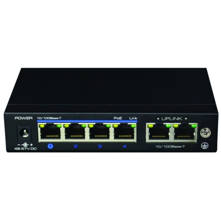 SWITCH 60W 4X100MB POE+ ET 2X100MB