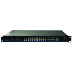SWITCH MANAGEABLE 370W 24x100MB POE+ ET 2x1000MB + 1SFP