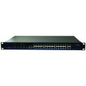 SWITCH MANAGEABLE 370W 24x100MB POE+ ET 2x1000MB + 1SFP