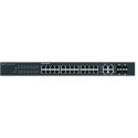 SWITCH 24 PORTS Gbps POE+ 375W + 4 PORTS SFP/RJ45 - RACKABLE