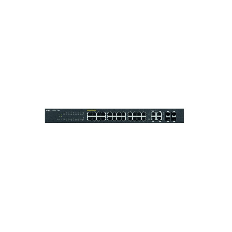 SWITCH 24 PORTS Gbps POE+ 375W + 4 PORTS SFP/RJ45 - RACKABLE