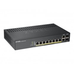 SWITCH 10 PORTS Gbps 8 PORTS POE+ 130W+2 COMBOS RJ45/SFP