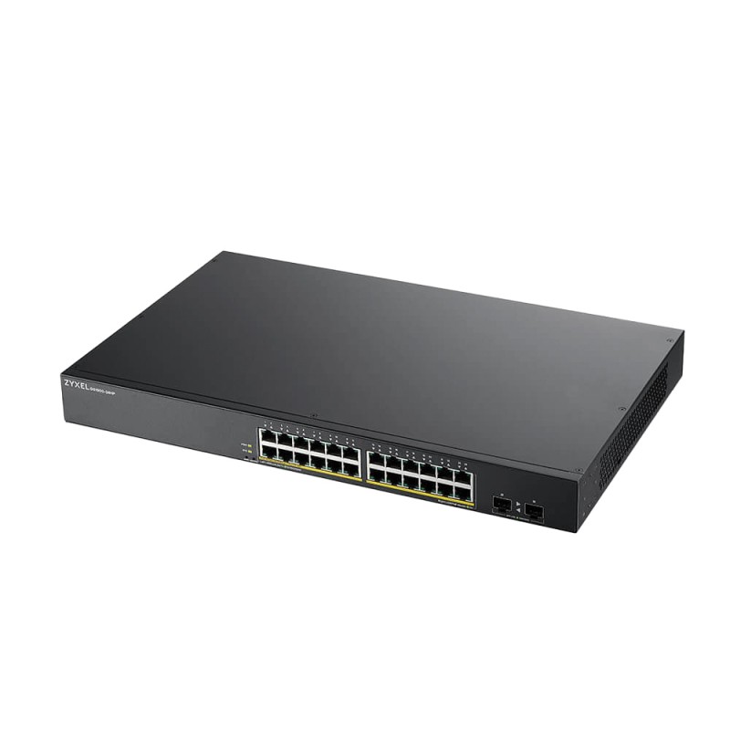 SWITCH 24 PORTS Gbps POE+ 170W + 2 PORTS SFP - RACKABLE