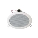 HAUT-PARLEUR PLAFOND 2 VOIES COAX METAL BLANC 15/7.5/4W/100V