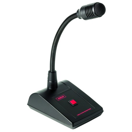 PUPITRE MICROPHONE AVEC BOUTON POUSSOIR - XLR MALE