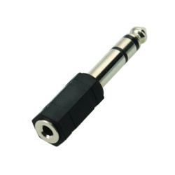 ADAPTATEUR JACK 6.35MM MÂLE / JACK 3.5 MM FEMELLE