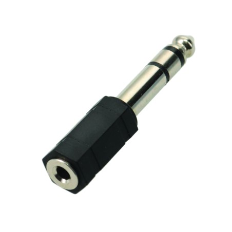 ADAPTATEUR JACK 6.35MM MÂLE / JACK 3.5 MM FEMELLE