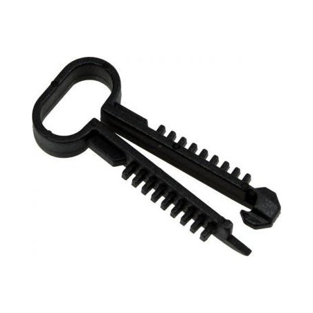 CHEVILLES AGRAFFE SPECIALES COAX C6 NOIRES (100 PCS)